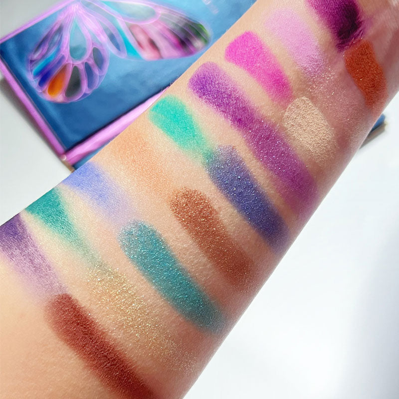Color Eyeshadow Palette Stage Makeup Sequins
