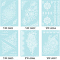 Glow In The Dark Henna Tattoo Stickers  Intricate Lace Hand & Arm Designs For Halloween Christmas Parties  Light Up Your Party
