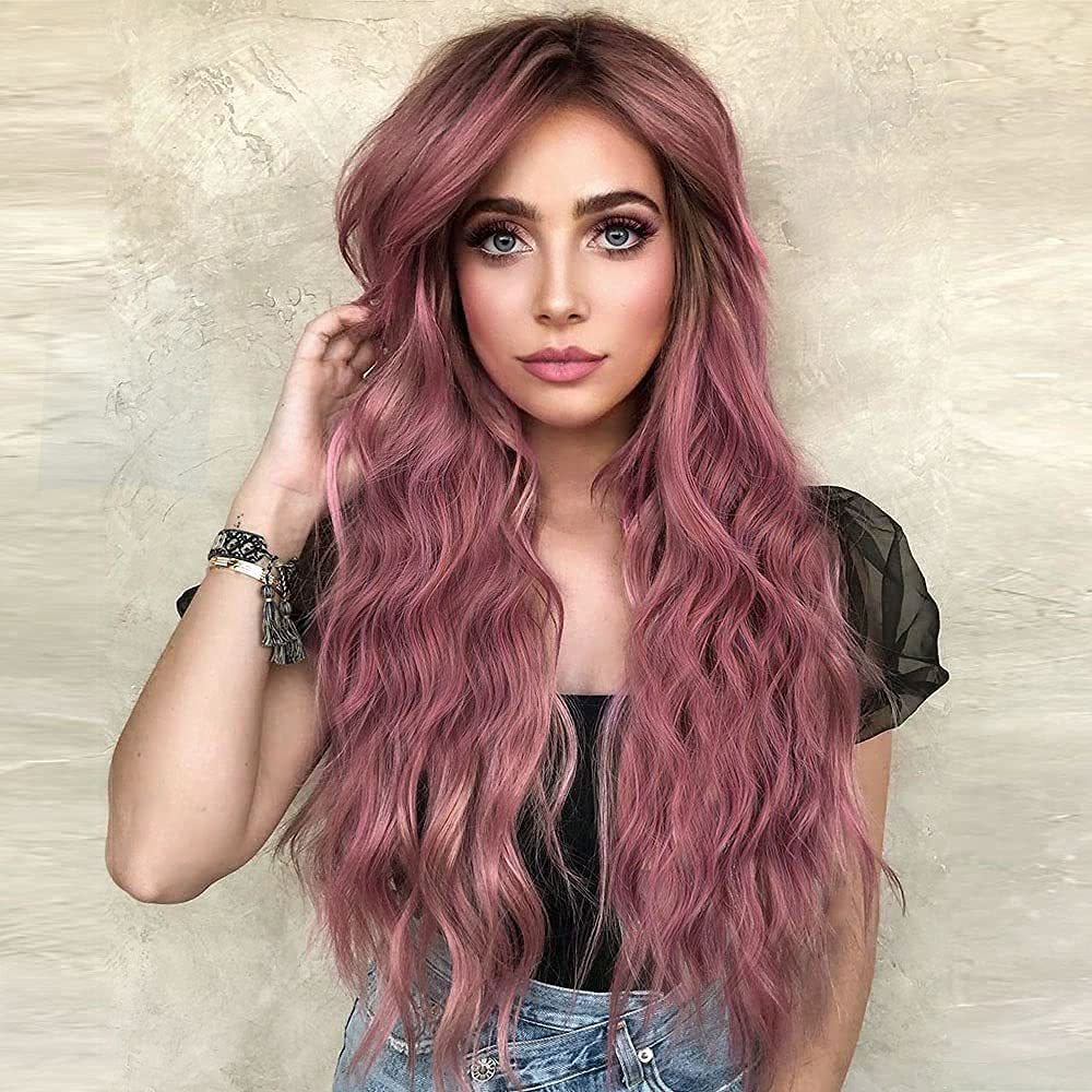 European And American Front Lace Wig Medium Large Wavelength Curly Hair