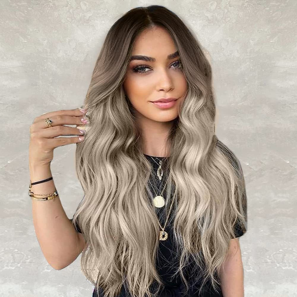 European And American Front Lace Wig Medium Large Wavelength Curly Hair