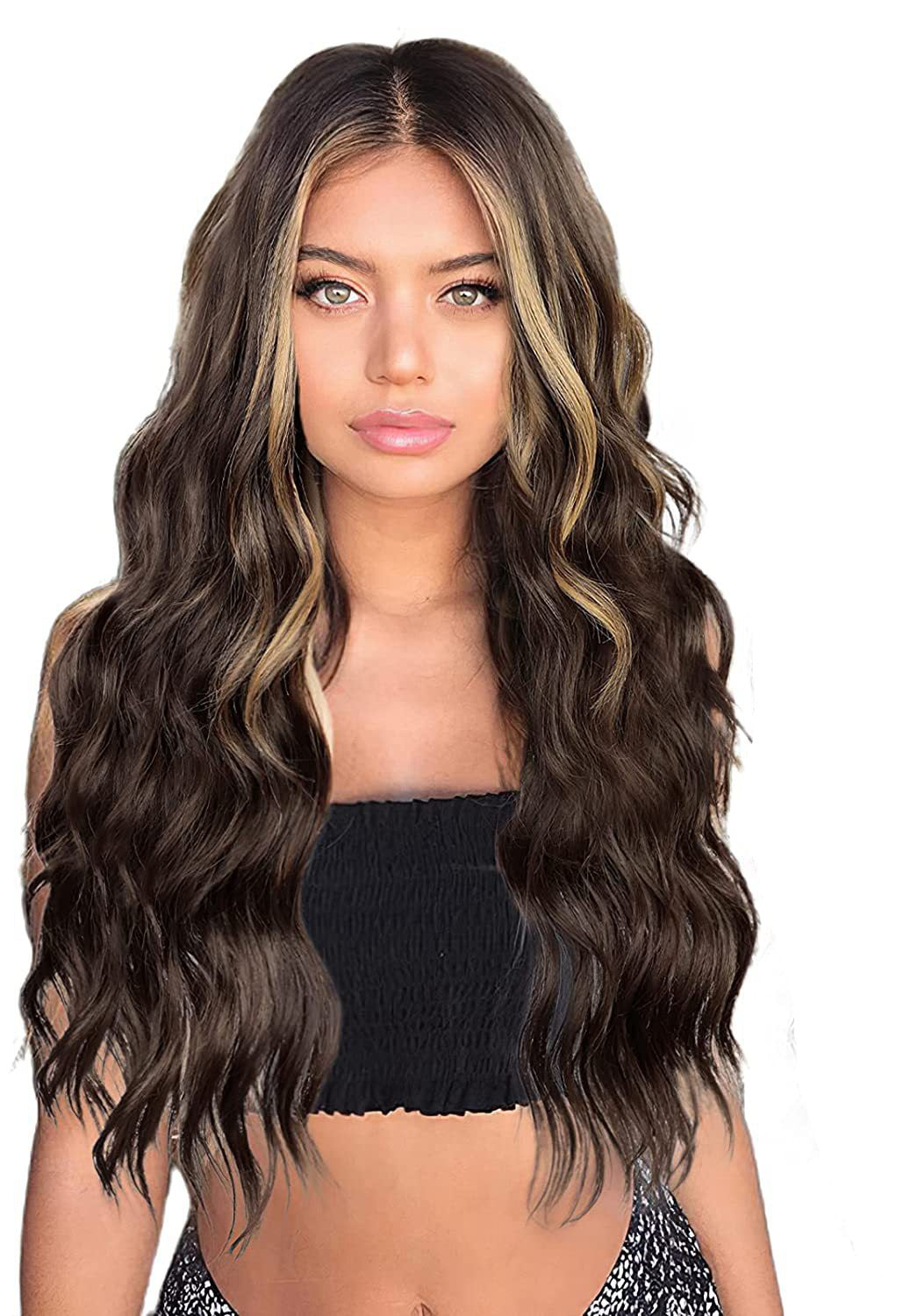 European And American Front Lace Wig Medium Large Wavelength Curly Hair
