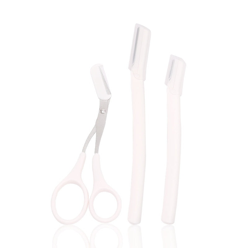 Stainless Steel Eye-brow Knife Suit Beauty Tools