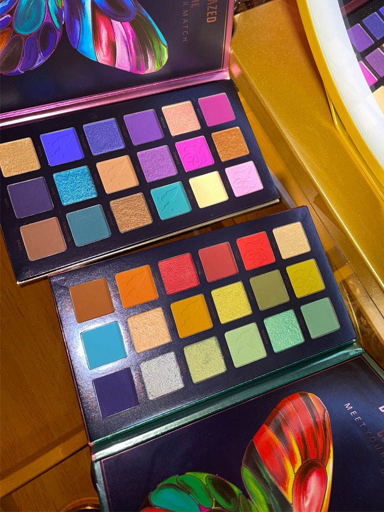 Color Eyeshadow Palette Stage Makeup Sequins