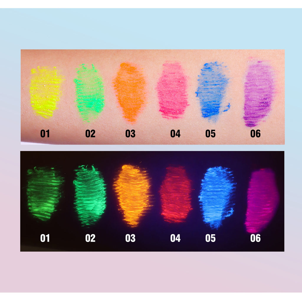 Long-lasting, Lengthening, Curling, Smudge-proof Fluorescent Mascara